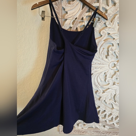 Women's Athletic Sleeveless Built In Shorts Navy Mini Dress XL Sports - Picture 5 of 5